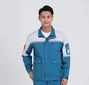 Men’s Cotton-Polyester Blend Anti-Static WorkWear Suits Long Sleeves Spring Autumn Safety Working Clothing Sets