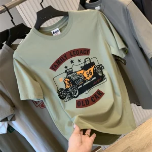 Men’s Cotton T Shirt Short Sleeve Street Chic