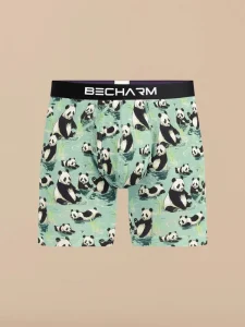 Mens Cotton Underwear Trunks Boxer Briefs Shorts Men’s Short Leg Mid Rise Mens Underpants Spandex Colorful Print