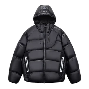 Men’s Cotton Winter Jacket with Hooded Waterproof and Breathable Windbreaker Thin Lining for Comfort