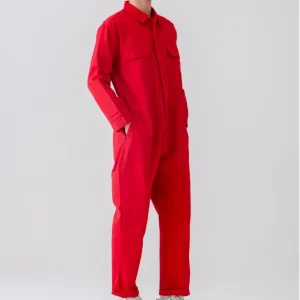 Men’s Coveralls Workwear Blended Work Jumpsuit Breathable Anti Shrink Long Sleeve Windbreaker Workwear Uniform