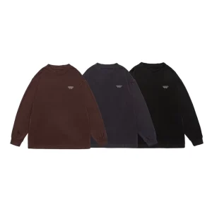 Men’s Crew Neck T-Shirt Sweatshirt Long Sleeve Pullover Casual Big and Tall Plus Size Relaxed Fit Drop Shoulder 6XL 7XL