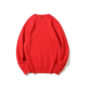 Men’s Crewneck Sweatshirt Solid Pattern Worested Fabric for Autumn Season