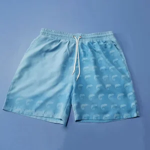 Men’s Custom Logo Water Reactive Swim Shorts Quick Dry Swimwear Trunks Beach Color Changing Swim Shorts