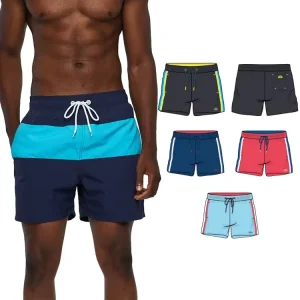 Men’s Custom Quick Dry Board Shorts Casual Plus Size Polyester Spandex Swimwear with Solid Fruit Print OEM Service