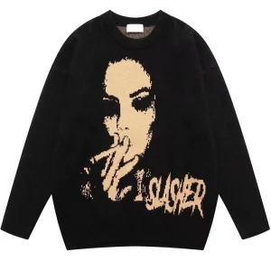 Men’s Custom Round Neck Pullover Sweater Knitwear Jacquard Knitting Anti-pilling Support Customized Knit Sweater