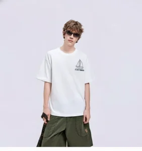 Men’s Custom T Shirt 100% Cotton Jersey Blank High Quality Solid 200g Breathable Street Style O Neck Regular Fit