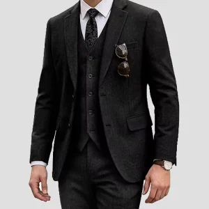 Men’s Custom Wedding Suit Set, 3 Pieces, for Wedding and Working
