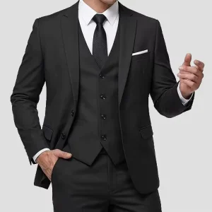 Men’s Custom Wedding Suit Set, 3 Pieces, for Wedding and Working