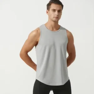Men’s Custom Workout Tank Top Gym Activewear Lightweight Breathable Sport Vest for Summer Fitness Customizable Fitness Clothing