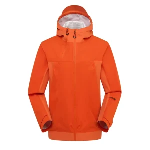 Men’s Customizable Coated Hooded Workwear Jacket Waterproof Windproof Breathable Wear-Resistant with Zipper