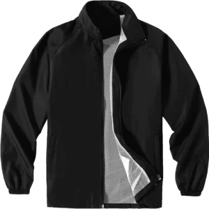 Men’s Customizable Logo Advertising New Style Thin Reflective Fabric Stand Collar Zipper Sports Hiking Mountaineering Jacket