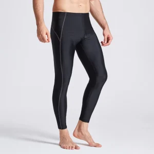 Men’s Customized Logo Nylon Spandex Rash Guards Swimwear Long Pants Surf Leggings