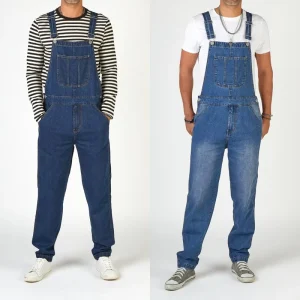 Men’s Denim Overalls Men’s Jeans Custom Length ODM Jumpsuit Pants Denim Men’s Styles