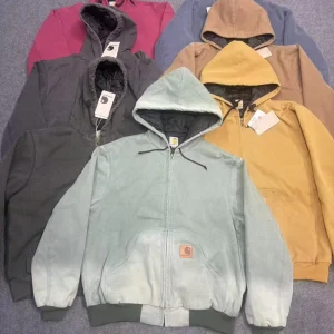 Men’s Detroit Retro Shirt Style Work Jacket Hoodie