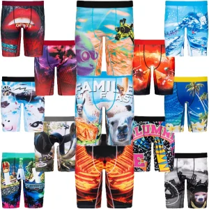 Men’s Digital Print Underwear, 3D Print Boxers, Plus Size, Comfortable, Spot Pants