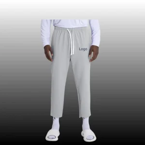 Men’s Drawstring Waist Regular Fit Ankle Length Summer Casual Pants Breathable Quick Dry Anti Bacterial Lightweight Comfortable