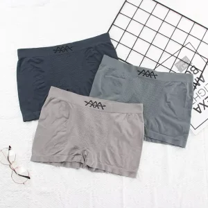 Men’s Elastic Hip Covering Comfortable Loose Boxers Seamless Breathable Mid-waist Boxers