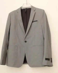 Men’s Elegant Formal Wedding Party Blazer Solid Color Slim Fit Single Breasted for Casual Style Nightclub