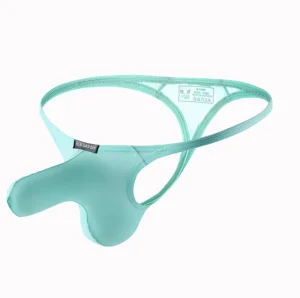 Men’s Elephant Nose G String T-Back Sports Underwear with Breathable Feature Waist Logo