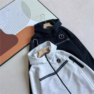 Men’s Embroidered Knitted Sportswear Casual Suit Jacket Pants