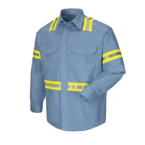 Men’s FR Jacket Workwear Anti Static Flame Retardant Waterproof Industrial Mechanics Suit with Dust Proof Feature