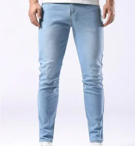 Men’s Fashion Jeans Vintage Skinny Jeans Male Stacked Denim Stretch Men Denim Pants