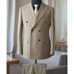 Men’s Fashion Slim Fit Suit 2 Piece Blazer Pants Set