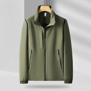 Men’s Fashion Slim Sport Flattering Trench Coat Windproof and Waterproof Streetwear Jacket