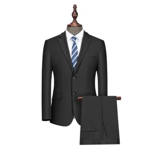 Men’s Fashion Track Suit Single Breasted Blazer Plus Size Single Closure
