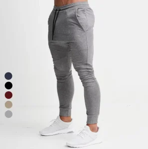 Men’s Fitness Sportswear Running Gym Clothing Casual Sport Tight Pants Solid Color Fitness & Yoga Wear Customized Logo Printing