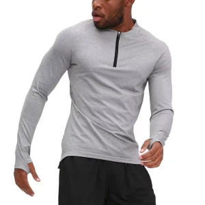 Men’s Fitness Wear Long Sleeve Quick Dry Breathable Outdoor Running Compression Basketball Sports Tights Sportswear Men