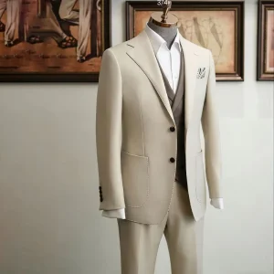 Men’s Formal Blazer Lightweight Wrinkle Resistant Notch Lapel Design for Office Business Casual