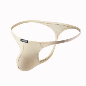 Men’s G-STRING 6 Colorful Options with Breathable Feature Waist Logo for Back Space Sports T-Back