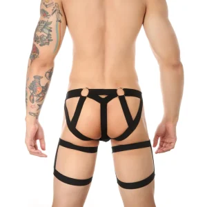 Men’s G-string Thongs Erotic Panties Gay Man Plus Size Briefs Underpants Slip Sexy Cotton Pouch Open Back Transparent Lingerie