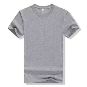Men’s Green Casual Fitness T Shirt Custom Logo Breathable Fitted Crew Neck Jersey Fabric Comfortable Crew T Shirt