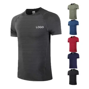 Men’s Gym Top T-shirt Moisture Wicking Active Athletic Quick Dry Compression Shirt