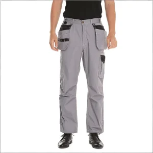 Men’s Heavy Duty Cargo Work Pants Multi Holster Pockets Reinforced Construction Work Trousers Carpenter Electrician Workwear