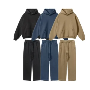 Men’s Heavy Weight Sweatpants Hoodie Set Custom Graphic High Quality Tracksuits Hoodies Cotton Unisex Thick Comfortable Stylish