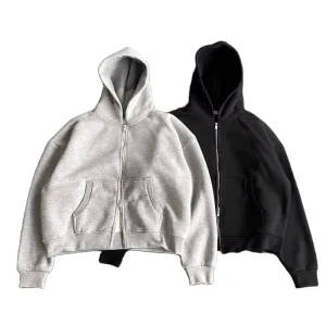 Men’s Heavyweight 400gsm 100% Cotton Hoodie Sweatshirts Custom Embroidered Digital Oversized Boxy Fit High Quality Cotton Tech