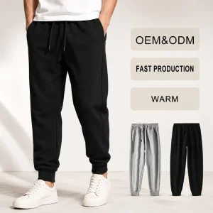 Men’s Heavyweight Fleece Sweatpants Baggy Casual Pants Bulk Order Competitive Manufacture Factory Direct OEM ODM