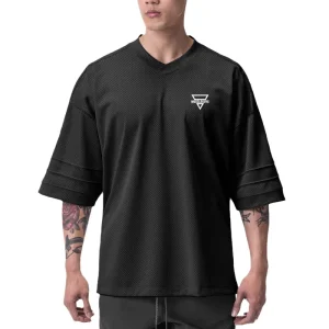 Men’s High Performance Breathable Mesh Sports Jerseys Lightweight Quick Drying Sportswear