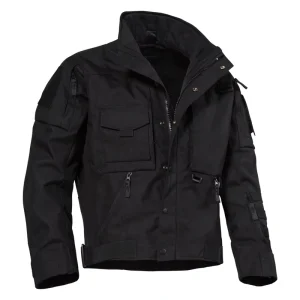 Men’s High Quality Tactical Windbreaker Jacket Breathable and Waterproof with Stand Collar Zipper Closure Small MOQ