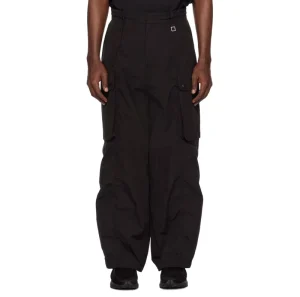 Men’s High Waist 100% Cotton Canvas Work Cargo Pants with Outdoor Straps