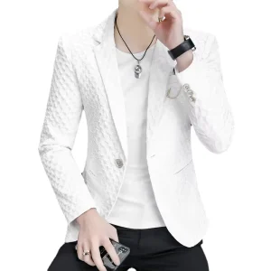 Men’s High grade Spring Blazers Male Slim Fit Fashion Coat Man Leisure Business Suit Suit Jackets