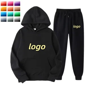 Men’s Hoodie and Sweatshirt Set Customized Logo Color Casual Training Jogging for Spring and Autumn Sportswear
