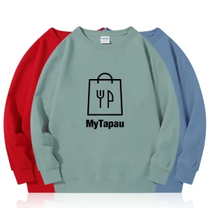 Men’s Hoodies & Sweatshirts Crewneck Customize Embossed Embroidered Printing Blank Sweatshirt Men Crewneck Sweatshirt