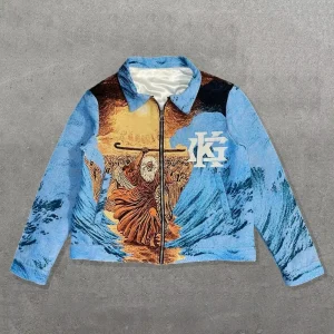 Mens Jackets Dropshipping Suppliers Jackets Streetwear Zip up Plus Size Jacket Street Men’s Clothing Coat