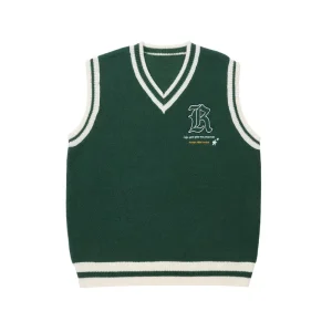 Men’s Jacquard Knit Sweater Vest Pullover V Neck Sleeveless School Vest