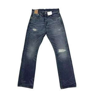 Men’s Japanese Selvedge Denim Jeans Custom 100% Cotton Slim Fit Distressed Washed Jean Pants